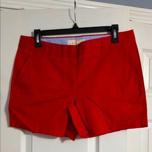 J. Crew Bright Red Women's Shorts 5” inseam